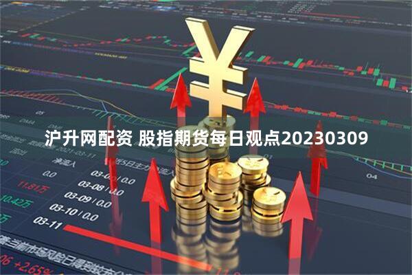 沪升网配资 股指期货每日观点20230309