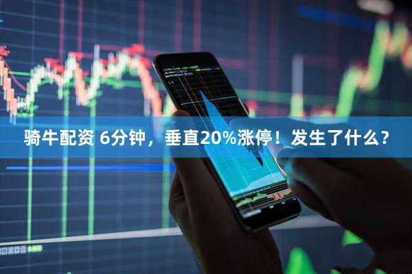 骑牛配资 6分钟，垂直20%涨停！发生了什么？